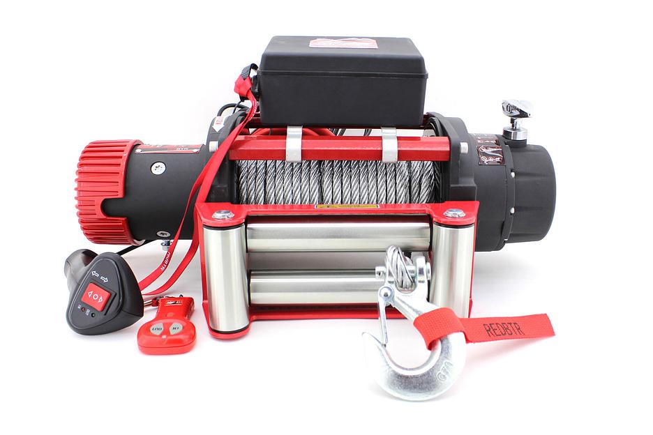 Лебедка для эвакуатора электрическая 12В 13500 lbs сталь ОПТ фото 2