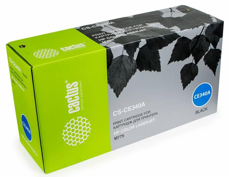 Картридж лазерный Cactus CS-CE340A CE340A черный (13500стр.) для HP CLJ M775 фото 1