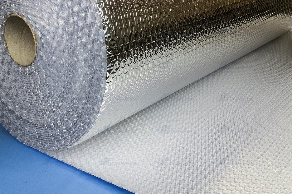 Отражающая теплоизоляция Алюбабл АЛ Т148/10 1.2×25 м одностороннее ламинирование фото 8