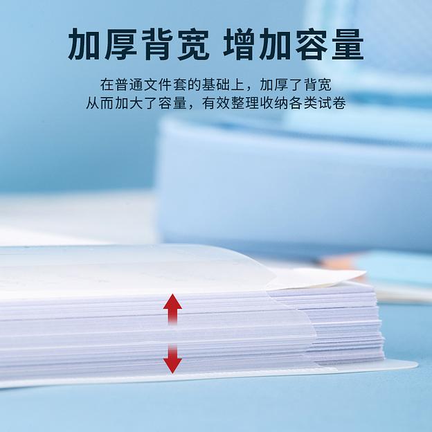 Папка-портфель Deli 72615 2 отдел. A4 полипропилен прозрачный фото 4