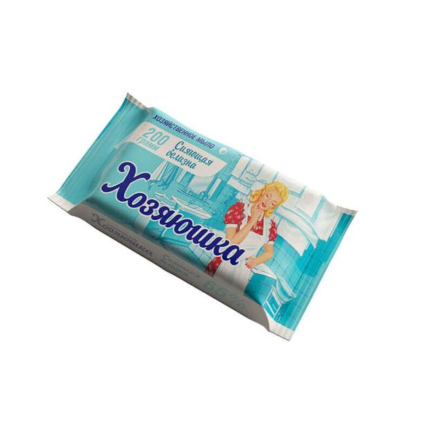 Гомельский жировой комбинат мыло хоз хозяюшка сияющая белизна для стирки белого белья, 65% 200 г фото 1