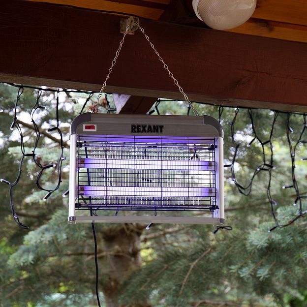 Лампа антимоскитная Rexant 71-0046 р.д.:80м серебристый фото 10