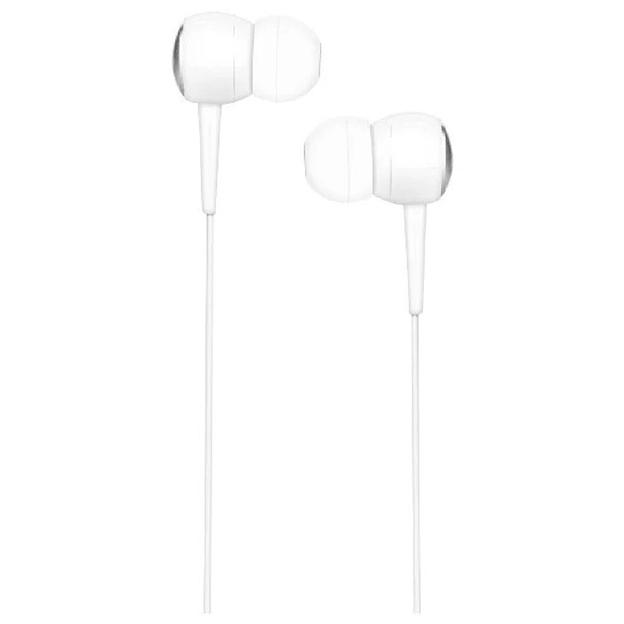 HOCO M19/ Наушники + микрофон/ Кнопка ответа/ 1.2м/ 3.5 mm jack/ White фото 1
