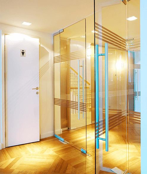 Двойная маятниковая дверь фото 5