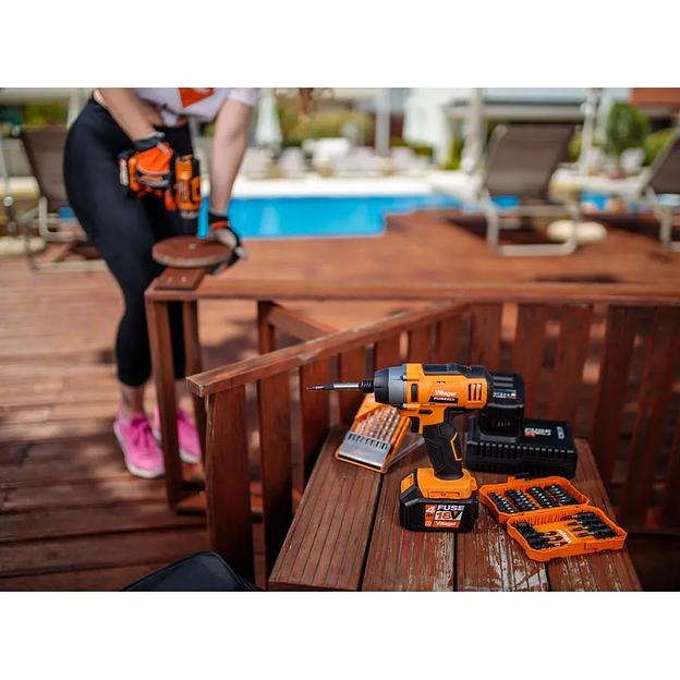 Винтовёрт ударный щёточный аккумуляторный FUSE VLN 3420 (без АКБ), 18V опт фото 5