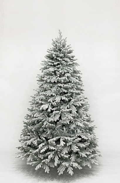 Искусственная ель «Скандинавская заснеженная» 100% литая, 215 см ОПТ фото 1