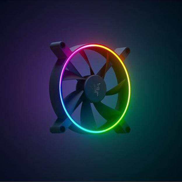 Кулер для компьютерного корпуса Razer Kunai Chroma 140MM 3 Fan RC21-01810200-R3M1 фото 3