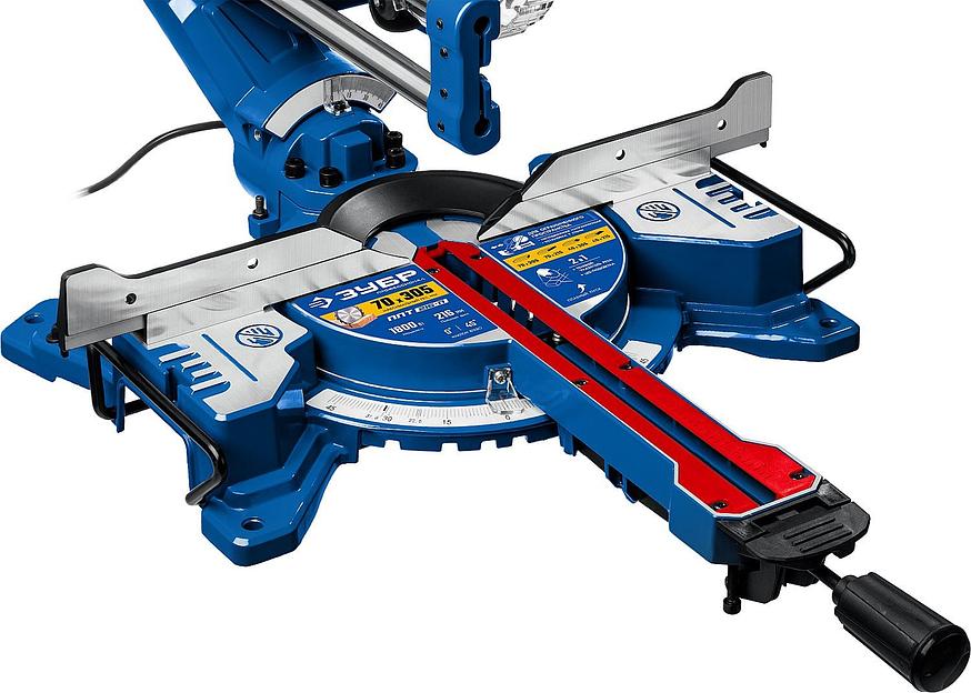 Торцовочная пила Зубр ППТ-216-П 1800Вт 4500об/мин d=216мм фото 8