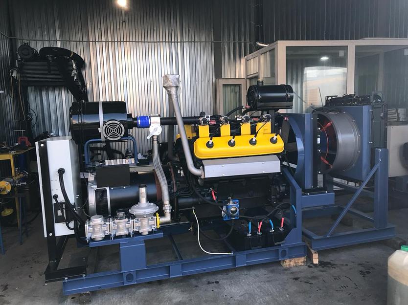 Газопоршневая электростанция 100 кВт (ЭГП-100) АГП-100, когенерационная установка 100 кВт, газогенератор 100 кВт на биотопливе (ГГУ-100) фото 1