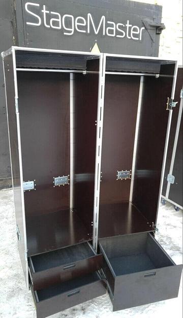 Раскатной кофр - гардероб на колесах 1200х700х1800 мм фото 2