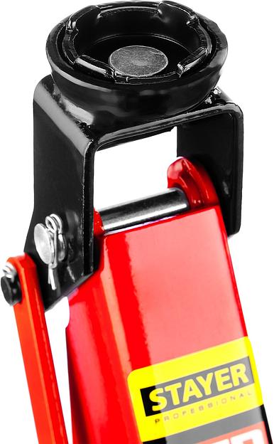 STAYER R-28 RED FORCE, в кейсе, 2 т, 130 - 350 мм, подкатной домкрат для легковых а/м, Professional (43153-2-K) фото 6