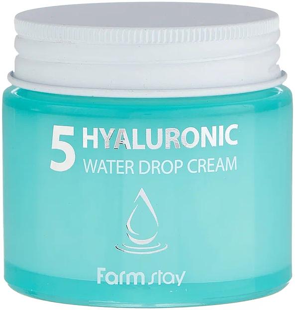   Крем для лица суперувлажняющий с гиалуроновым комплексом FARM STAY Hyaluronic 5 Water Drop Cream ОПТ фото 3