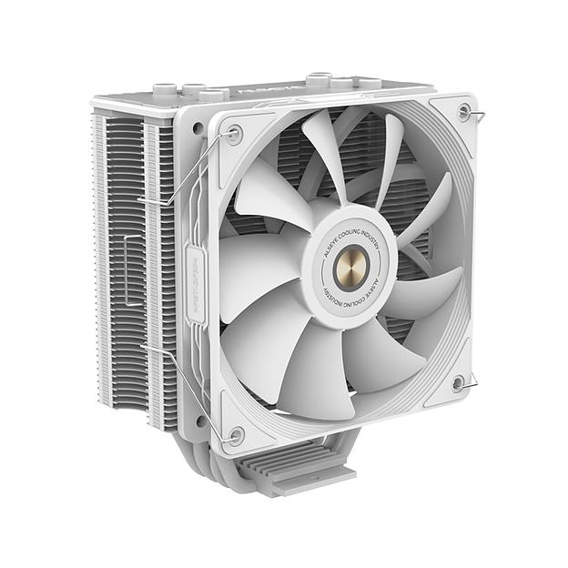 Кулер для процессора Alseye N120, х120мм, 800~1800rpm, 4-pin, Al+Cu, белый/ARGB, 73.9CFM, 33.2дБ, 4-PIPE, INTEL 1700/1200/115x/2011/2066/1366, AMD AM5/AM4 (AS.01.05.0013) фото 1