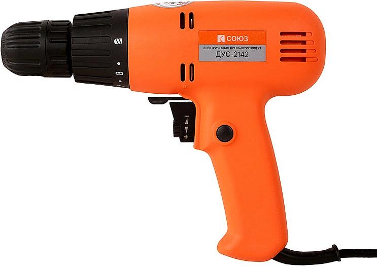Дрель-шуруповерт Союз ДУС-2142 450Вт патрон:быстрозажимной фото 2