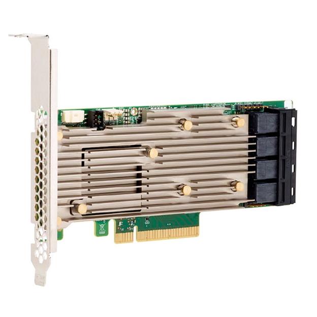 RAID-контроллер Broadcom MegaRAID 9460-16I SGL (05-50011-00) PCIe 3.1 x8 LP, SAS/SATA/NVMe, RAID 0,1,5,6,10,50,60, 16port(4 * int SFF8643), 4GB Cache, 3516ROC, RTL {5}, (003600) (003648) фото 1