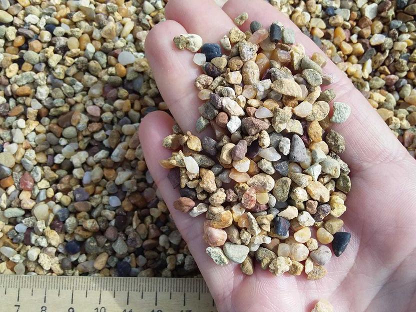 Галька камень речной Рыжий /тн (5-10 мм) фото 1