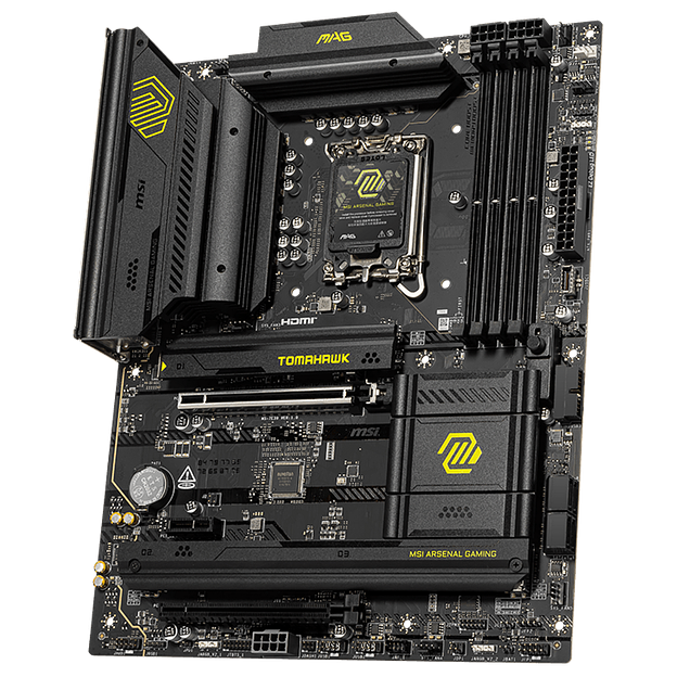 Материнская плата MSI MAG B860 TOMAHAWK WIFI B860, LGA1851, 4*DDR5, 2*PCIEx16, 1*PCIEx1, 3*M.2, 3*TypeC, 4*USB3.2Gen2, 2*USB3.2Gen1, 8*USB2.0, 4*SATA3.0, 5G, Type-C DP, DP, HDMI, ATX, RTL фото 3