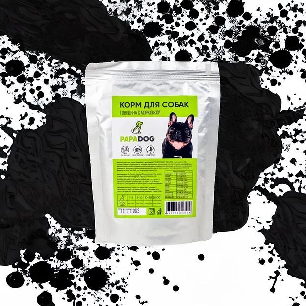 Корм для собак влажный PapaDog Holistic «Говядина с морковкой» 300 г ОПТ фото 6