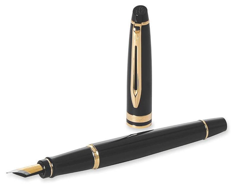 Ручка перьев. Waterman Expert 3 (CWS0951640) Black Laque GT F сталь подар.кор. фото 3