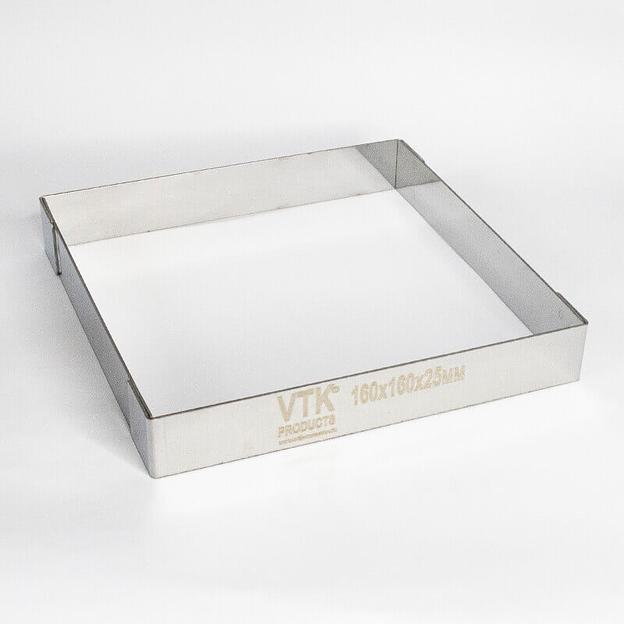 Форма для выпечки и заморозки Квадрат 160х160 мм высота 25 мм фото 1