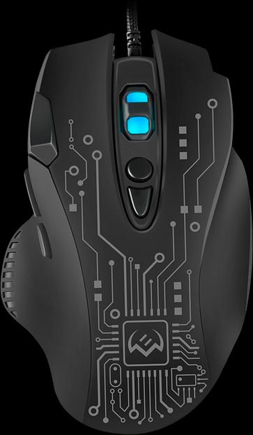 Игровая мышь SVEN RX-G715 (7+1кл., бесш. кл., 1200-3200 DPI, SoftTouch, подсветка, игров. упак) Sven RX-G715 (SV-019938) фото 2