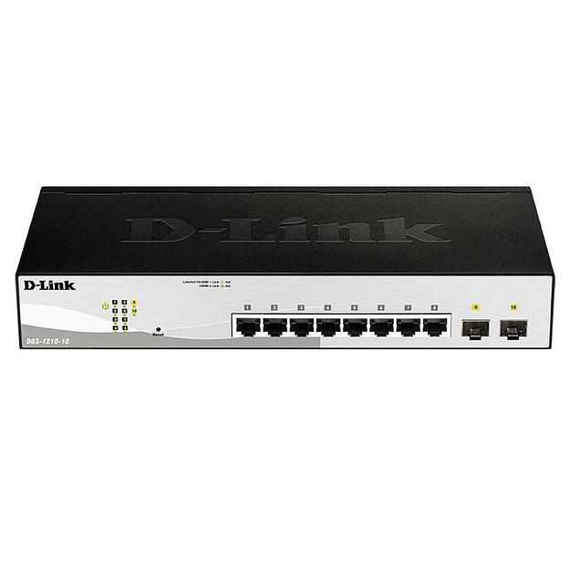 Коммутатор D-Link DGS-1210-10/FL1A 8G 2SFP настраиваемый фото 3