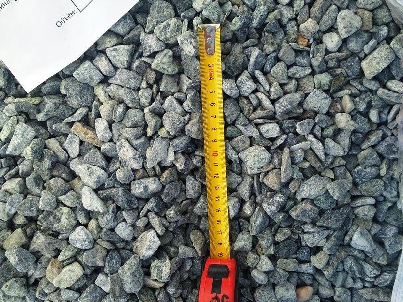 Крошка декоративный  щебень Зелёный /тн (10-20 мм) фото 1