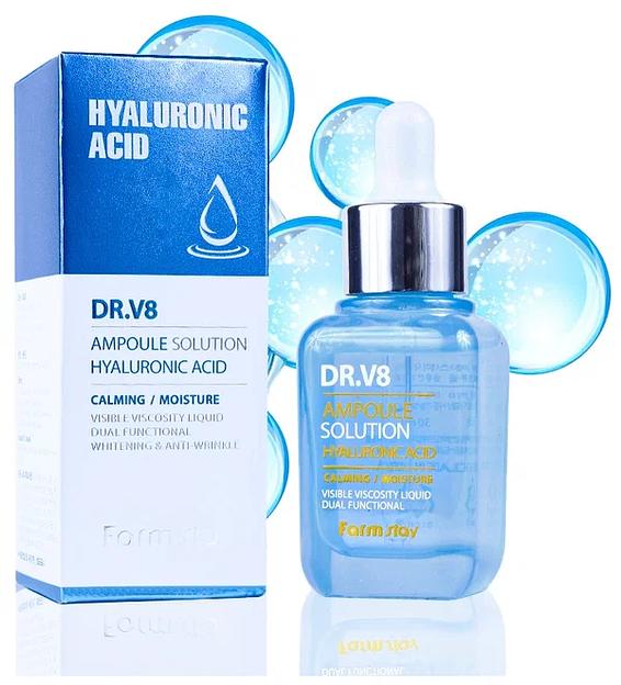  Ампульная сыворотка для лица с гиалуроновой кислотой FARM STAY ОПТ фото 1