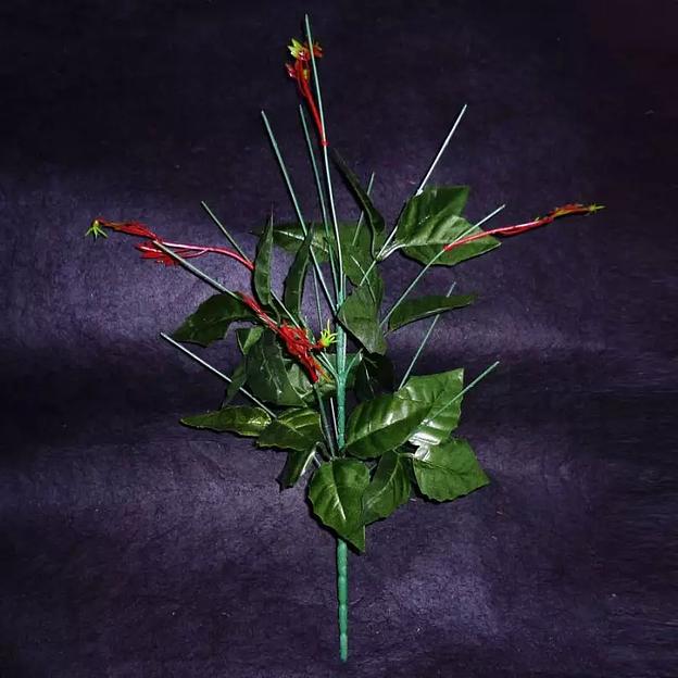 Подбукетник 9 голов 9 листов розы и 4 добавки 60см 016-008/096 фото 1