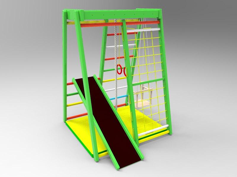 Детский спортивный комплекс «Теремок- фисташковый» фото 1