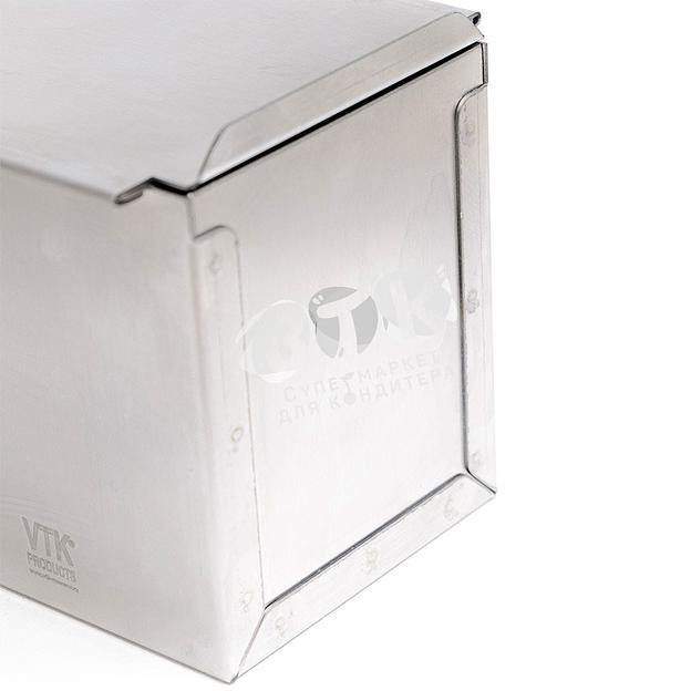 Форма для тостового хлеба с крышкой 200х110х110 мм нержавеющая сталь фото 7