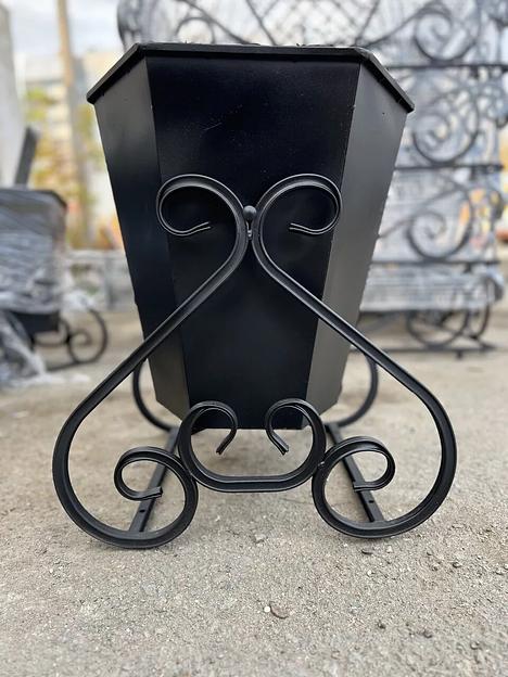 Металлическая урна для мусора «Алмаз» ОПТ фото 2