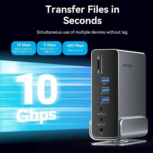 Мультифункциональная док-станция Vention USB Type C 15 в 1 Vention TPUH0 фото 4