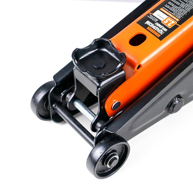 Гидравлический компактный подкатной домкрат 2.5т 135-395мм Kingqueen QJD61-3A-1 фото 5