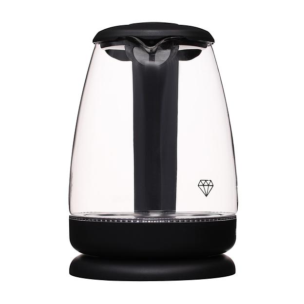 Чайник электрический Hyundai HYK-G1001 1.7л. 2200Вт черный (корпус: стекло) фото 3