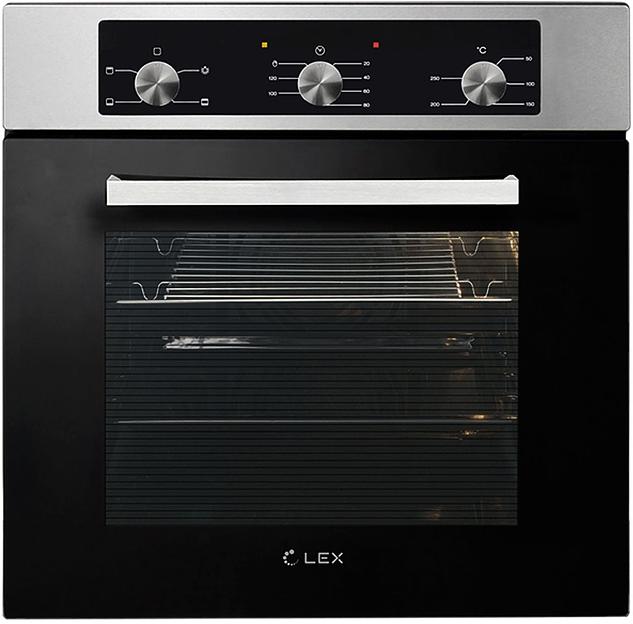 Духовой шкаф Электрический Lex EDM 042 IX нержавеющая сталь/черный фото 1