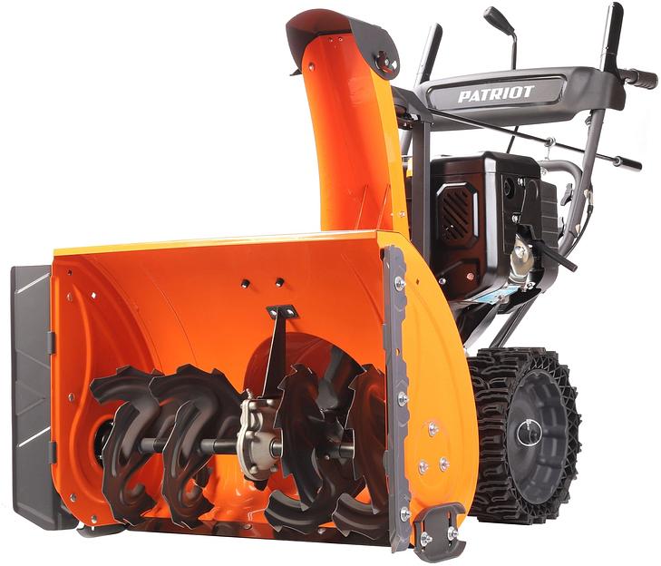 Снегоуборщик PATRIOT PRO 11 KX (коммунально-хозяйственный); 11 л.с., усиленный редуктор, безвоздушные колеса WE3, антиадгезионное покрытие ковша и желоба. фото 2