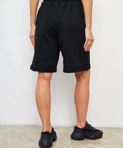 Бермуды черные трехнитка женские фото 2