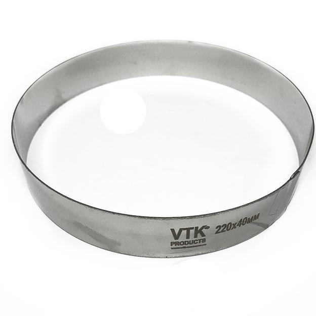 Форма для выпечки и заморозки Кольцо диаметр 220 мм высота 40 мм фото 1