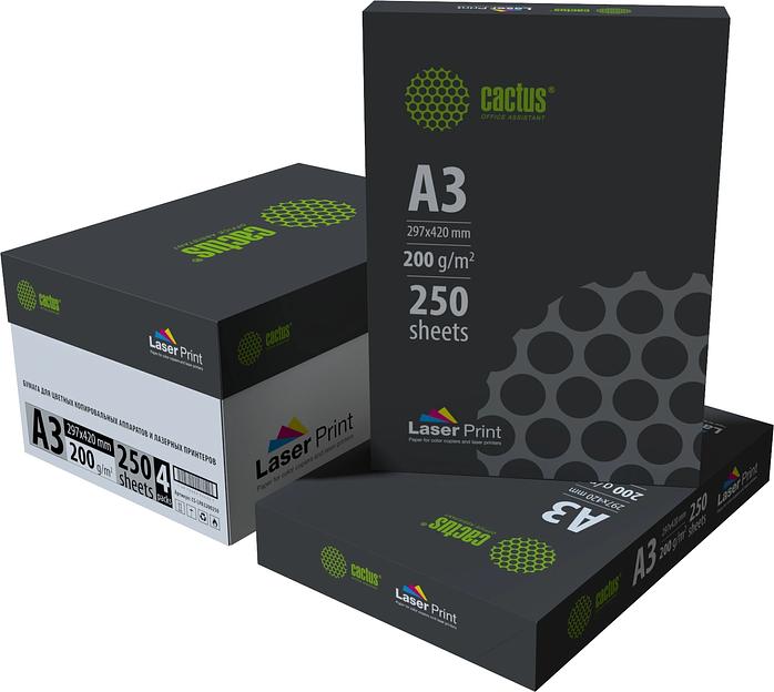 Бумага Cactus CS-LPA3200250 A3/200г/м2/250л./белый для лазерной печати фото 2