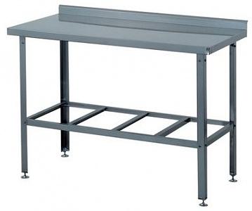 Стол разделочный СР-3/1800/600-ЮТ с бортом столешница нерж.,каркас и полка оцинков. фото 1