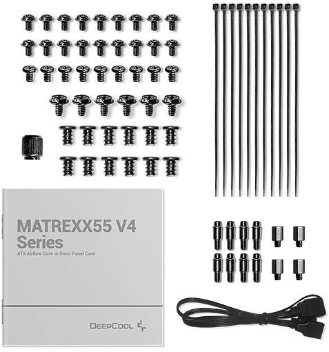 Корпус Deepcool MATREXX 55 V4 черный без БП E-ATX 2xUSB2.0 1xUSB3.0 audio bott PSU фото 5