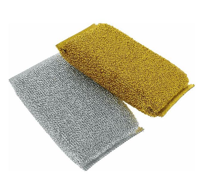 Губка Dish Cloth «Super polish kitchen cleaner» для посуды с металлической нитью, упаковка 10 шт фото 3