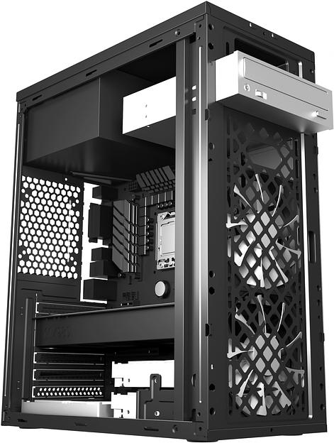 Корпус Digma DCC-MD302 черный без БП ATX 1x80mm 3x120mm 2xUSB2.0 2xUSB3.0 audio фото 7