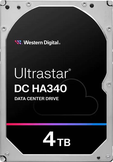Жесткий диск WD SATA-III 4TB 0B47487 WUS721204BLE604 Ultrastar DC HA340 512E (7200rpm) 256Mb 3.5" фото 1