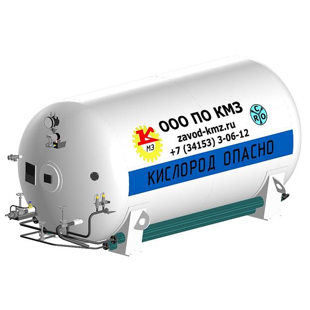 Криогенный резервуар в транспортном исполнении по типу ЦТК фото 1