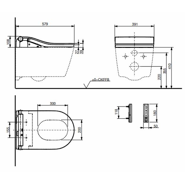 Унитаз подвесной TOTO RP без сиденья опт фото 3