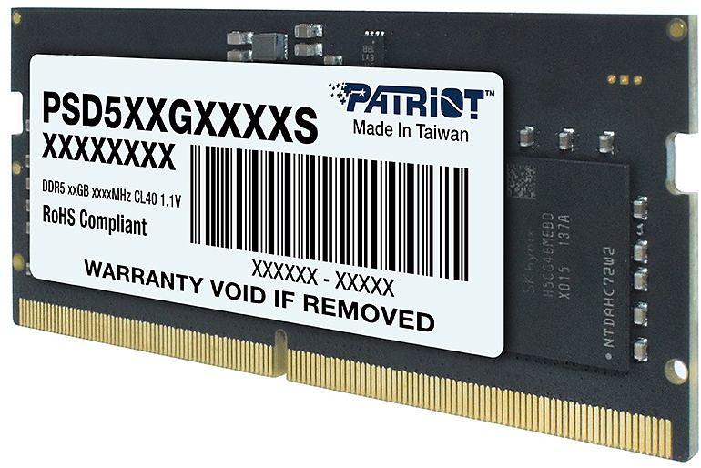 Память DDR5 8Gb 4800MHz Patriot PSD58G480041S RTL CL40 SO-DIMM 260-pin 1.2В single rank фото 3