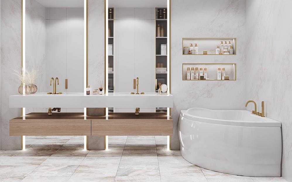 Ванна угловая ESSE «FLORES» ОПТ фото 2