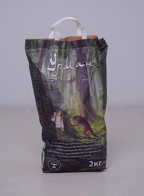 Уголь древесный урман казанский 2 кг фото 1